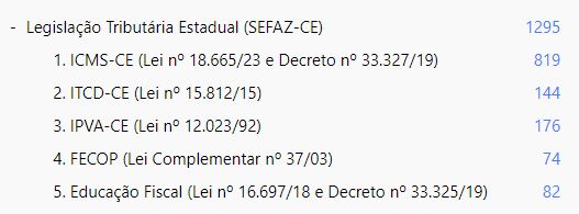 Estrutura do Deck Anki SEFAZ-CE - 1295 flashcards